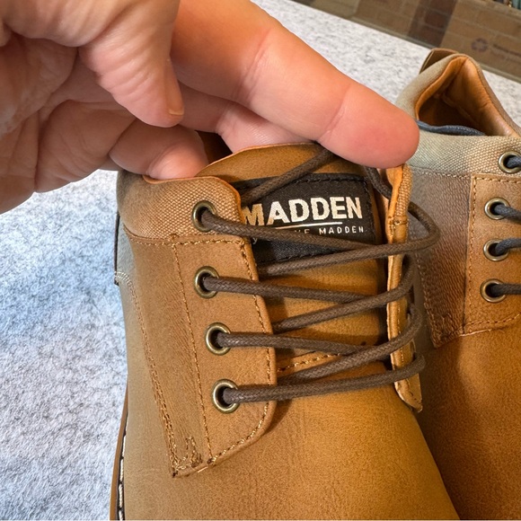 Steve Madden Landat Men's Cognac Brown Casual Oxford Shoes - Picture 5 of 7